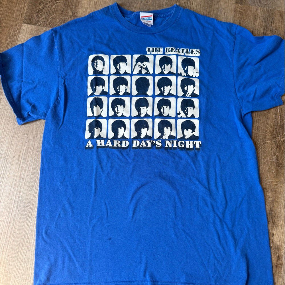 Junk Food Clothing Blue Beatles Graphic Tee